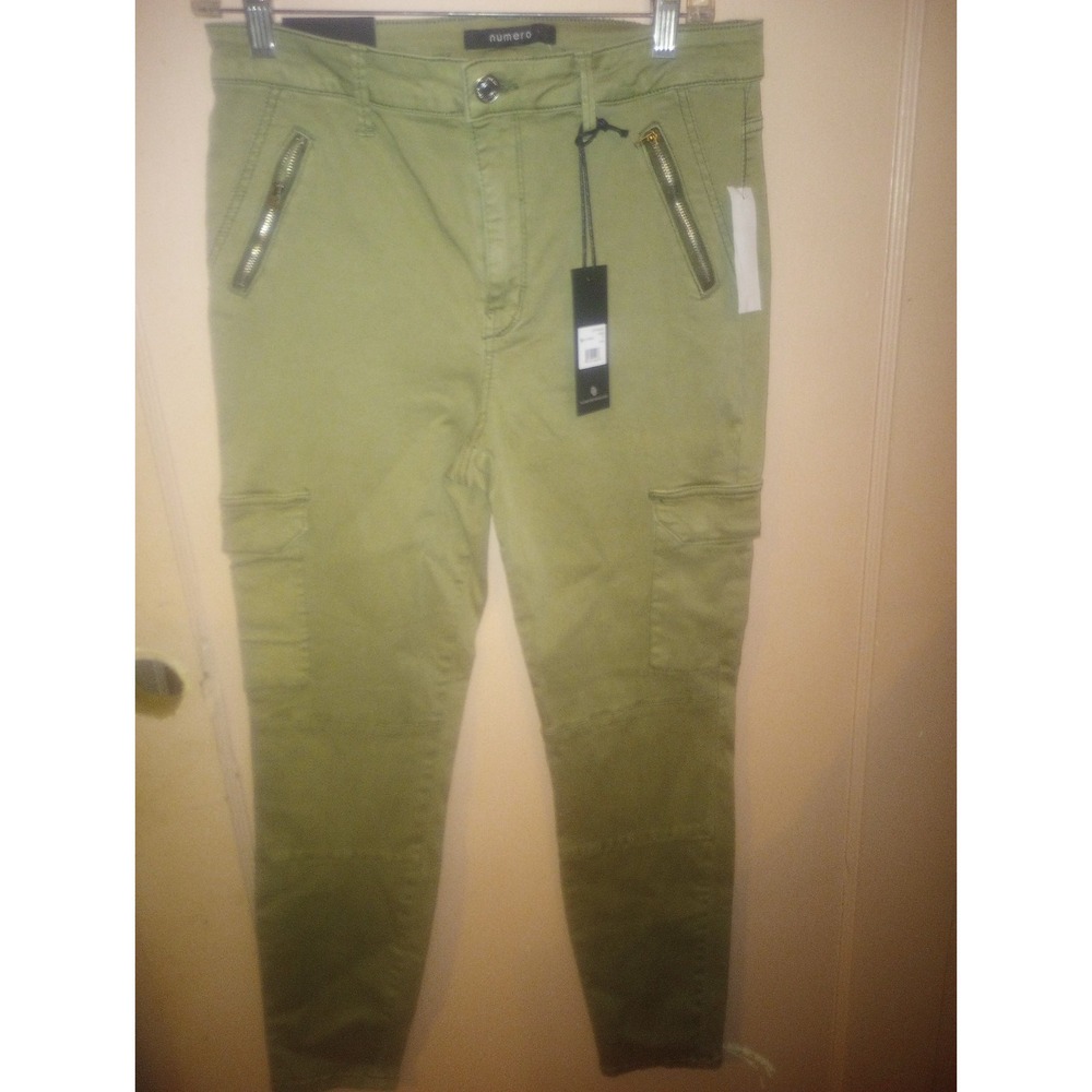 Numero‎ Khaki Skinny Jeans Womens Size 31 Green